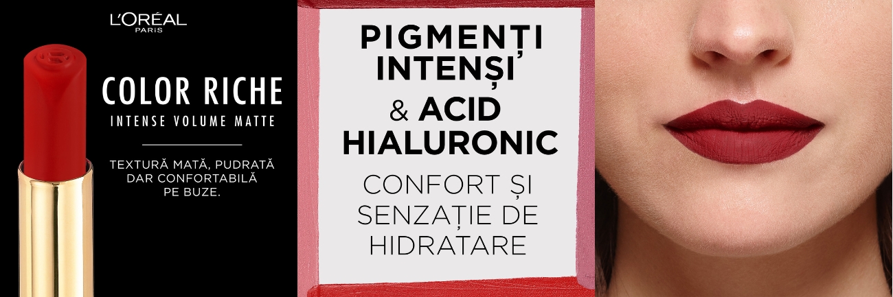 Ruj mat Color Riche Intense Volume Matte, 480 Le Plum Dominant